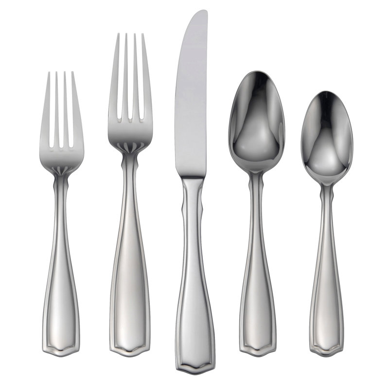 Oneida Carolina 65 Piece 18/10 Stainless Steel Flatware Set, Service
